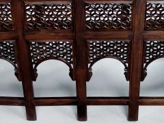 Unusually long Anglo Indian octagonal side traveling table with brass inlay - 1197831
