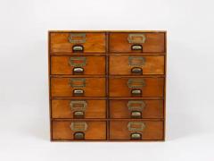Up to 2 Antique Wooden Chest Of Drawers Filing Cabinet Louri Co Vienna 1910 - 4105929