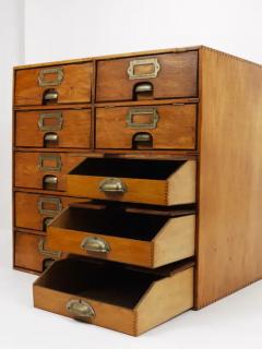 Up to 2 Antique Wooden Chest Of Drawers Filing Cabinet Louri Co Vienna 1910 - 4105950
