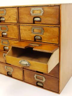 Up to 2 Antique Wooden Chest Of Drawers Filing Cabinet Louri Co Vienna 1910 - 4105952