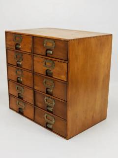 Up to 2 Antique Wooden Chest Of Drawers Filing Cabinet Louri Co Vienna 1910 - 4105956