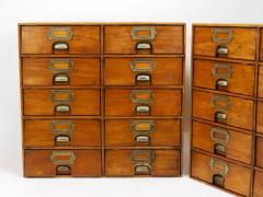 Up to 2 Antique Wooden Chest Of Drawers Filing Cabinet Louri Co Vienna 1910 - 4105960