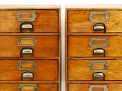 Up to 2 Antique Wooden Chest Of Drawers Filing Cabinet Louri Co Vienna 1910 - 4105961