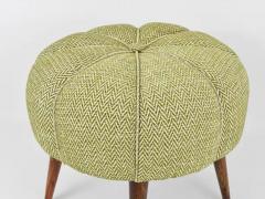 Up to Six Charming Zigzag Midcentury Stools Pouf Ottoman Footstool 1950s - 4052638