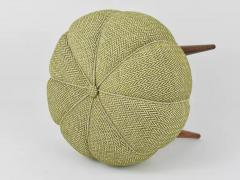 Up to Six Charming Zigzag Midcentury Stools Pouf Ottoman Footstool 1950s - 4052673
