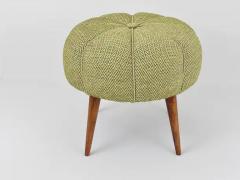 Up to Six Charming Zigzag Midcentury Stools Pouf Ottoman Footstool 1950s - 4052681