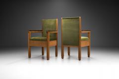 Upholstered Amsterdamse School Chairs The Netherlands Early 20th Century - 3508926