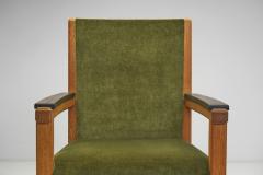 Upholstered Amsterdamse School Chairs The Netherlands Early 20th Century - 3508930