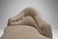 Upholstered Chaise Longue with Oak Legs Denmark ca 1940s - 4430960