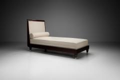 Upholstered Daybed with Stained Wood Frame France 20th Century - 4240391
