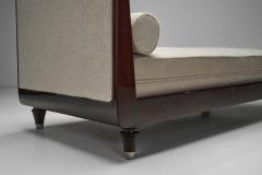 Upholstered Daybed with Stained Wood Frame France 20th Century - 4240400