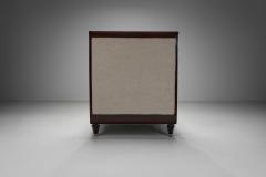Upholstered Daybed with Stained Wood Frame France 20th Century - 4240401