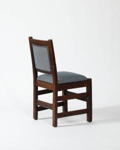 Upholstered Dining Chairs with Oak Frames United States c 1940 - 3816204