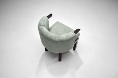 Upholstered Easy Chair with Calamander Wood Europe 20th Century - 4021827