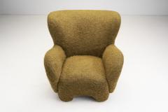 Upholstered Finnish Lounge Chair and Ottoman Finland 1950s - 3068124