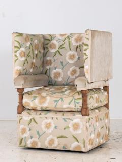 Upholstered Knowle Style Armchair England Early 20th C  - 4416064