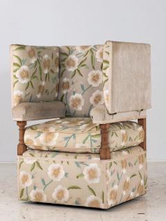 Upholstered Knowle Style Armchair England Early 20th C  - 4416066