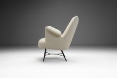 Upholstered Lounge Chair with Metal Legs Europe 1950s - 3570524