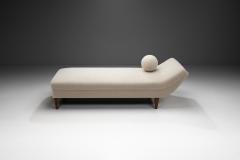 Upholstered Swedish Modern Daybed with Matching Accent Pillow Sweden ca 1940s - 3665256