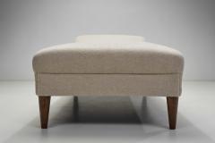 Upholstered Swedish Modern Daybed with Matching Accent Pillow Sweden ca 1940s - 3665258