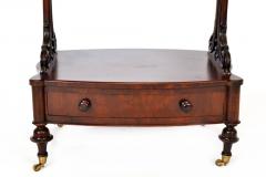 Upright Music Stand 3 Tier Bow Front Drawer Rosewood 19th Century  - 3584719