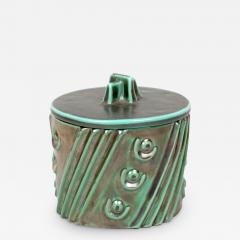 Upsala Ekeby Art Deco LIdded Jar by Anna Lisa Thomson for Ekeby - 2790879