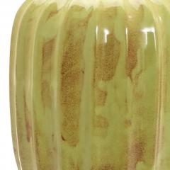 Upsala Ekeby Art Deco Table Lamp in Tea Green Brown Glaze by Upsala Ekeby - 2811517