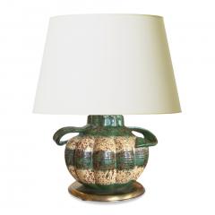 Upsala Ekeby Charming pair of gourd form table lamps by Upsala Ekeby - 2166305