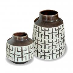 Upsala Ekeby Duo of Labyrint Vases by Mari Simmulson for Ekeby - 2780042