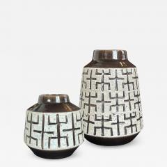 Upsala Ekeby Duo of Labyrint Vases by Mari Simmulson for Ekeby - 2784040