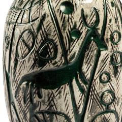 Upsala Ekeby Hedenh s Vase with Neolithic Style Designs by Mari Simmulson for Ekeby - 3542469