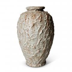 Upsala Ekeby Large textured Vase in Ivory Glaze by Upsala Ekeby - 3436676