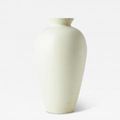Upsala Ekeby Monumental Vase in Matte Ivory Glaze by Greta Runeborg for Upsala Ekeby - 3612899