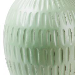 Upsala Ekeby Pair of Monumental Gouged Vases in Celadon Glaze by Anna Lisa Thomson - 3446143