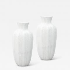 Upsala Ekeby Pair of Monumental Vases from the Lancett Series by Anna Lisa Thomson - 3124468