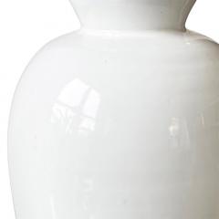 Upsala Ekeby Pair of Monumental Vases in Gloss White Glaze by Greta Runeborg for Upsala Ekeby - 3612061