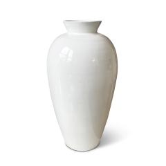 Upsala Ekeby Pair of Monumental Vases in Gloss White Glaze by Greta Runeborg for Upsala Ekeby - 3612062
