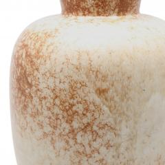 Upsala Ekeby Stunning Large Mottled Umber Ivory Vase by Ekeby - 2089805