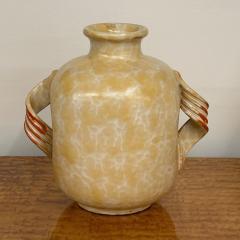Upsala Ekeby Swedish Mid Century Modern Beige Ceramic Vase Sweden 1930s - 3482618