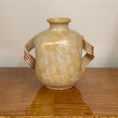 Upsala Ekeby Swedish Mid Century Modern Beige Ceramic Vase Sweden 1930s - 3482620