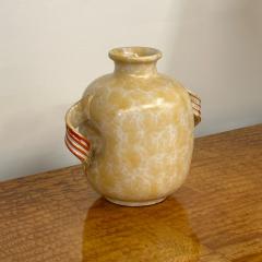 Upsala Ekeby Swedish Mid Century Modern Beige Ceramic Vase Sweden 1930s - 3482623