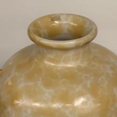Upsala Ekeby Swedish Mid Century Modern Beige Ceramic Vase Sweden 1930s - 3482624