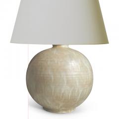 Upsala Ekeby Table Lamp in Flowing Ivory Glazing by Uppsala Ekeby - 1879163