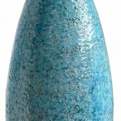 Upsala Ekeby Tall Sinuous Table Lamp in Textured Turquoise by Ekeby - 2890105