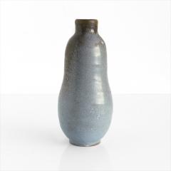 Upsala Ekeby VICKE LINDSTRAND VASE WITH SPECKLED BLUE AND BROWN GLAZE SCANDINAVIAN MODERN - 2511463