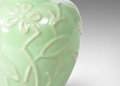 Upsala Ekeby Vase with Floral Reliefs by Upsala Ekeby - 3741662