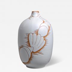 Upsala Ekeby Vase with Seashell Design by Anna Lisa Thomson for Ekeby - 3440038