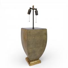 Urn Shaped Shagreen Table Lamp Italy circa 1950 - 4509143