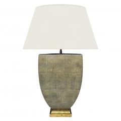 Urn Shaped Shagreen Table Lamp Italy circa 1950 - 4509144