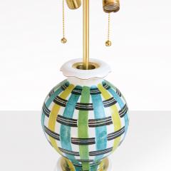 Ursula Printz Mogensen Ursula Printz hand thrown decorated lamp base for Gustavsberg Sweden 1940s - 4471470
